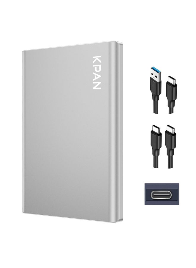 KPAN Mobile Hard Disk 1t High Speed Transmission 500GB Hard Disk Metal Mechanical Application Laptop TV 2tb-Capacity:Noble Silver-1t-typec Mobile Phone, Computer And Tv Model - Image 1