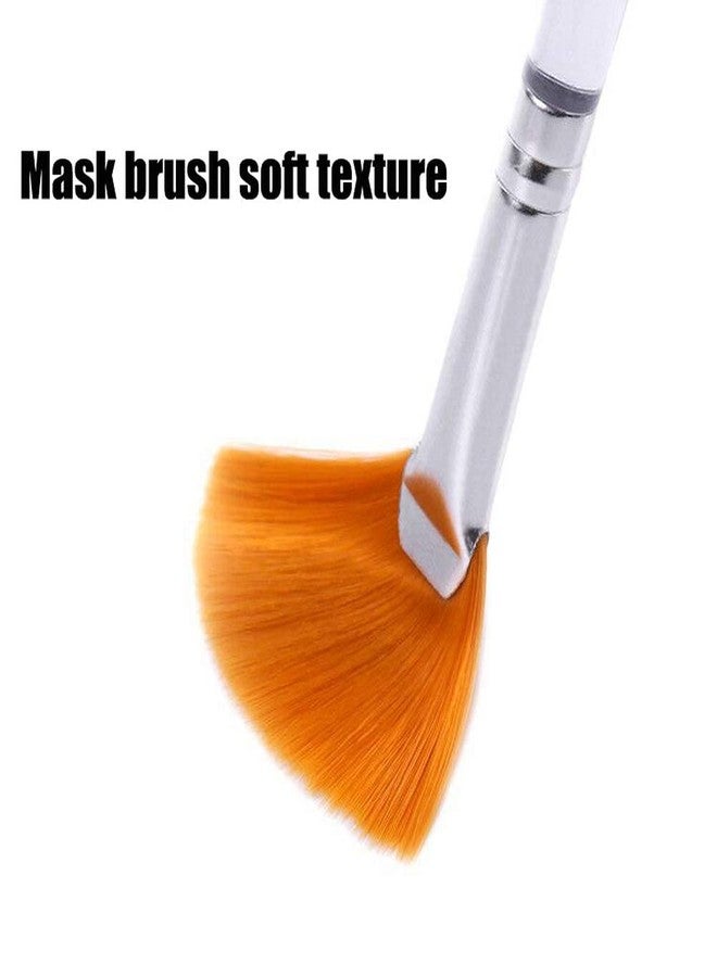 4 Pcs Face Mask Brush, Face Mask Applicator Brush Soft Facial Fan Brush for Mud Mask Cream - Image 4