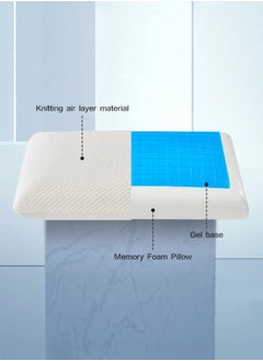 Moon Home and more.. Memory Foam Gel Cooling Pillows Standard Queen Size 60x40x12 Cm Premium Bed Pillows Made from Bamboo Pillow Cover Cool Orthopedic Sleeping  - Image 5