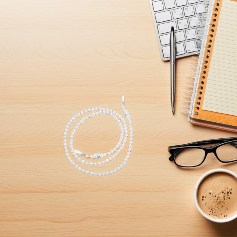 Eyeglass Chain with Antislip Beads, Elegant Sunglasses Mask Lanyard for Daily Use - Image 3