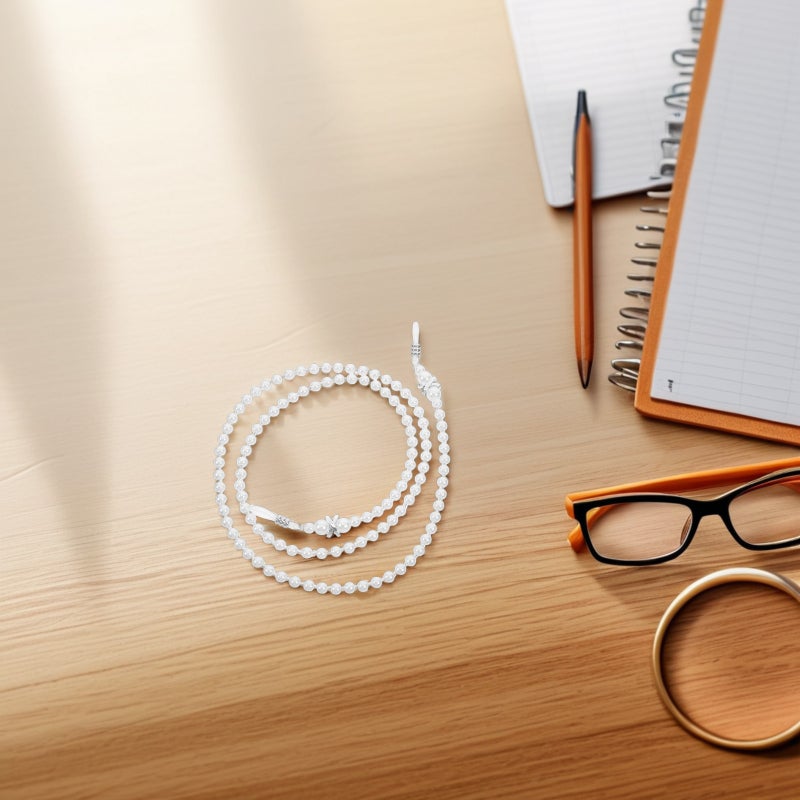Eyeglass Chain with Antislip Beads, Elegant Sunglasses Mask Lanyard for Daily Use - Image 4