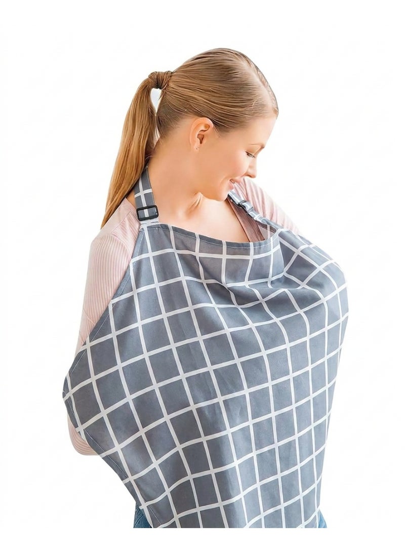 Chicco Breathable Nursing Cover and Adjustable Breastfeeding Apron for Mothers with Pouch Bag - Image 1