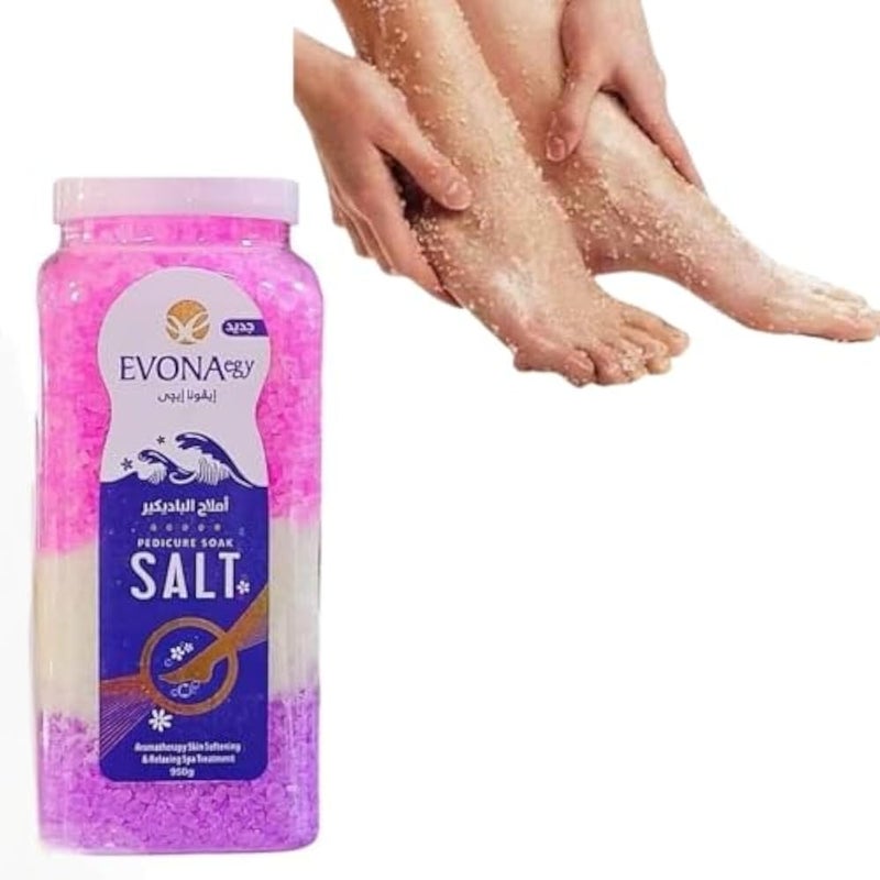Pedicure Soak Salt – Foot Spa Salt for Softening Skin, Cracked Heel Relief, Aromatherapy Relaxation – 500g – Colorful Foot Soak for Home Spa & Pedicure - Image 1