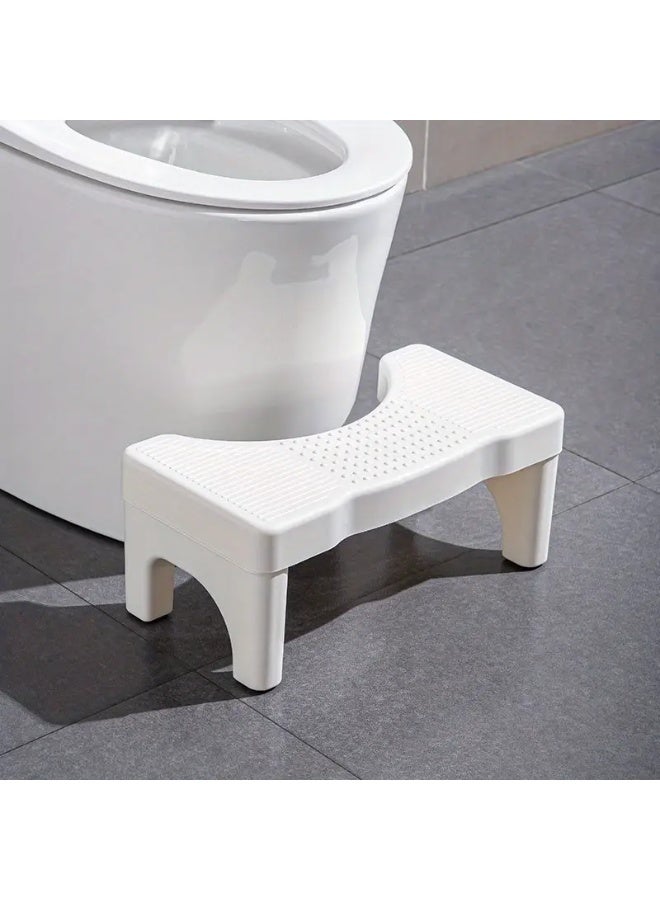 Toilet Stool Poop Stool for Squatting Posture, Portable Plastic Potty Stool for Adults u0026 Kids, Non-Slip Bathroom Step with Patented Design, Ergonomic Toilet Stool Squat Adult - Image 1