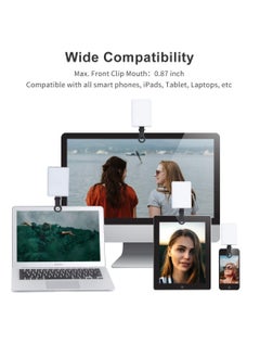 AMBERJACK LED Video Light, Computer Light for Meeting Video Light, Fill Light LED Selfie Light with Clip Portable Phone Light for Video Shooting Vlogging Kit, 60 Beads 3 Colors, Fill Light for iPhone Photo Camera Computer Laptop TikTok Makeup Video Call  - Image 2