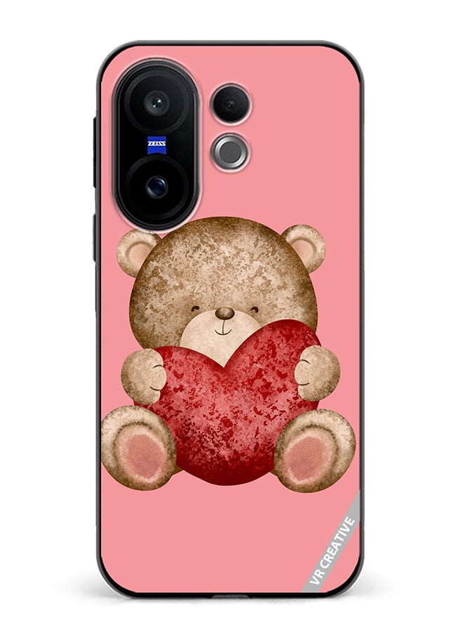 Protective Case Cover For Vivo X200 FE Bear Love Design Multicolour