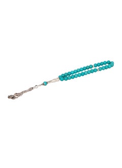 RS Light green turquoise rosary veined with grey  - Image 3