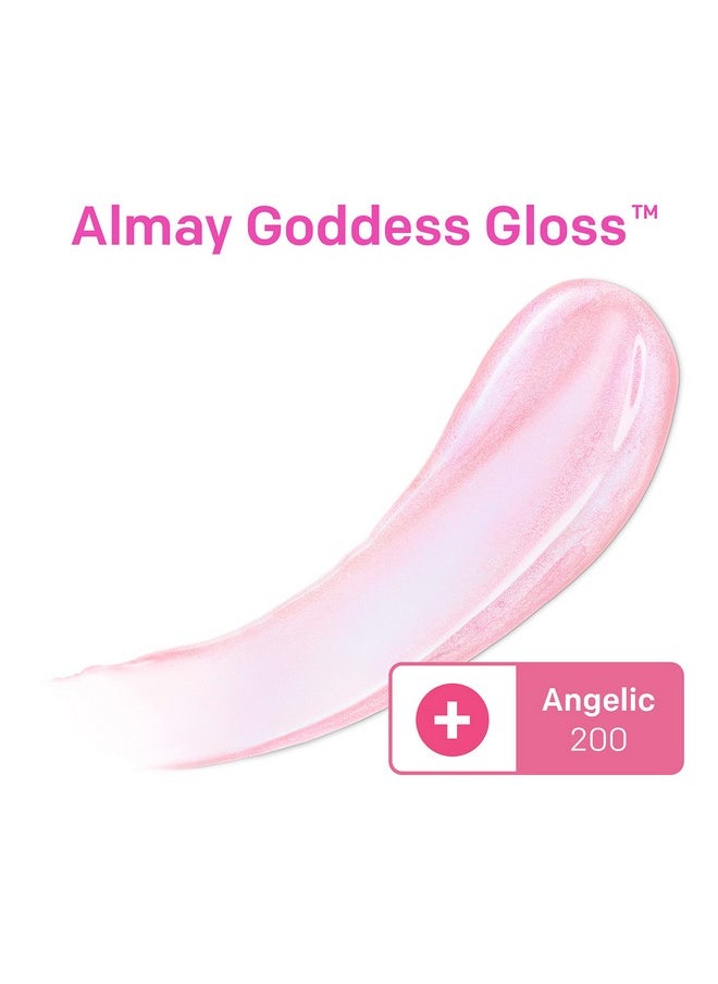 Almay Lip Gloss Nonsticky Lip Makeup Holographic Glitter Finish Hypoallergenic 200 Angelic 0.9 Oz  - Image 5