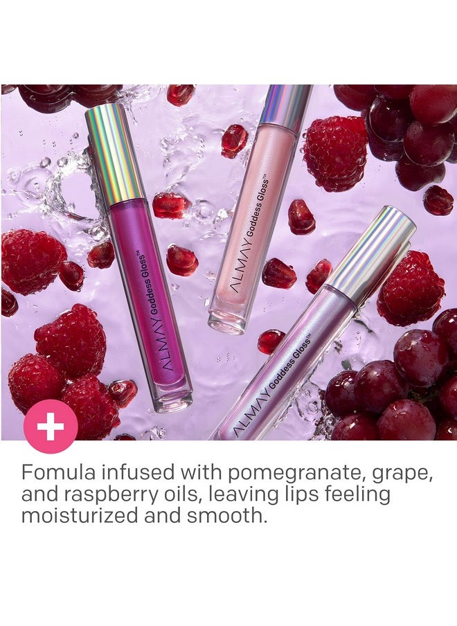 Almay Lip Gloss Nonsticky Lip Makeup Holographic Glitter Finish Hypoallergenic 200 Angelic 0.9 Oz  - Image 3