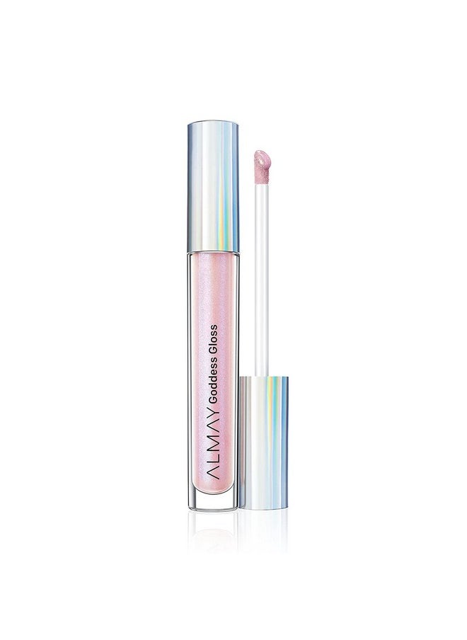 Almay Lip Gloss Nonsticky Lip Makeup Holographic Glitter Finish Hypoallergenic 200 Angelic 0.9 Oz  - Image 1