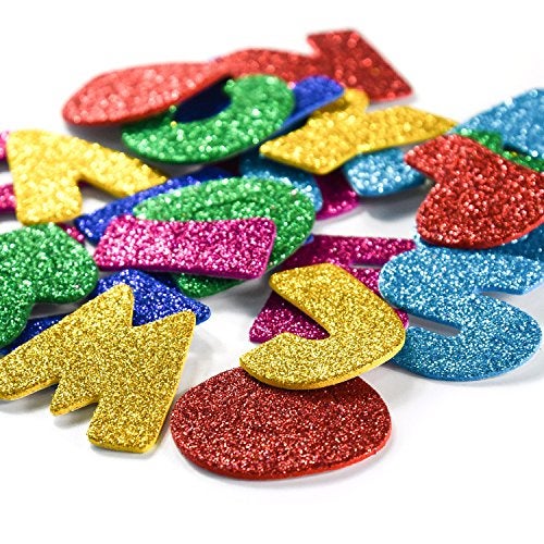 iKammo 156PCS Foam Alphabet Letter Stickers Adhesive ABC 3D DIY Journal Stickers for Kids Creative Toys DIY Scrapbooking Card Making Accessories, Assorted Mixed Colors - Image 1