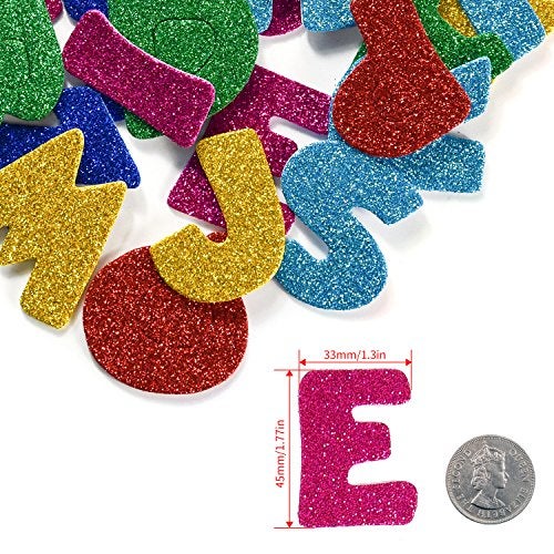 iKammo 156PCS Foam Alphabet Letter Stickers Adhesive ABC 3D DIY Journal Stickers for Kids Creative Toys DIY Scrapbooking Card Making Accessories, Assorted Mixed Colors - Image 4