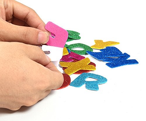 iKammo 156PCS Foam Alphabet Letter Stickers Adhesive ABC 3D DIY Journal Stickers for Kids Creative Toys DIY Scrapbooking Card Making Accessories, Assorted Mixed Colors - Image 2
