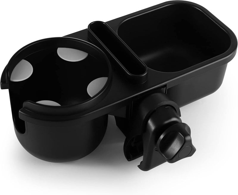 accmor Stroller Cup Holder with Tray, Universal Cup Holder Tray for Uppababy Nuna Doona Strollers, Bottle Drinks Holder for Stroller, Wheelchair, Walker - Image 2