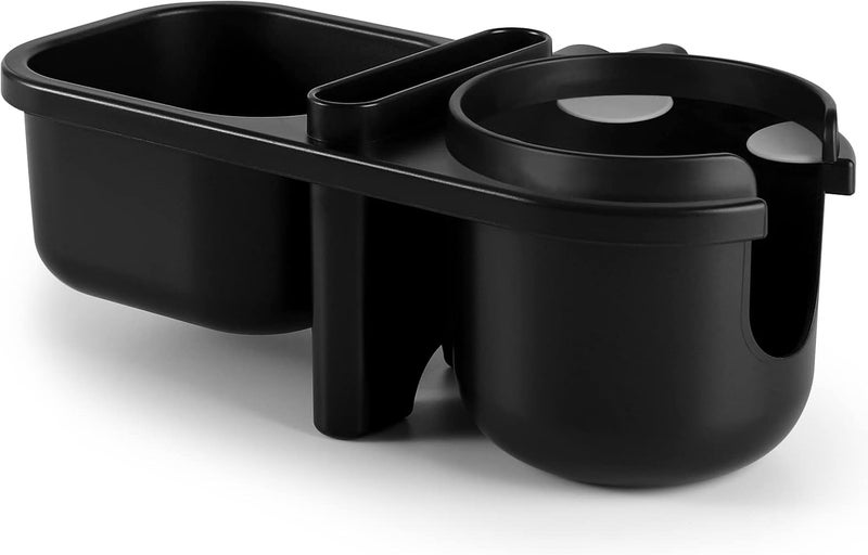 accmor Stroller Cup Holder with Tray, Universal Cup Holder Tray for Uppababy Nuna Doona Strollers, Bottle Drinks Holder for Stroller, Wheelchair, Walker - Image 1