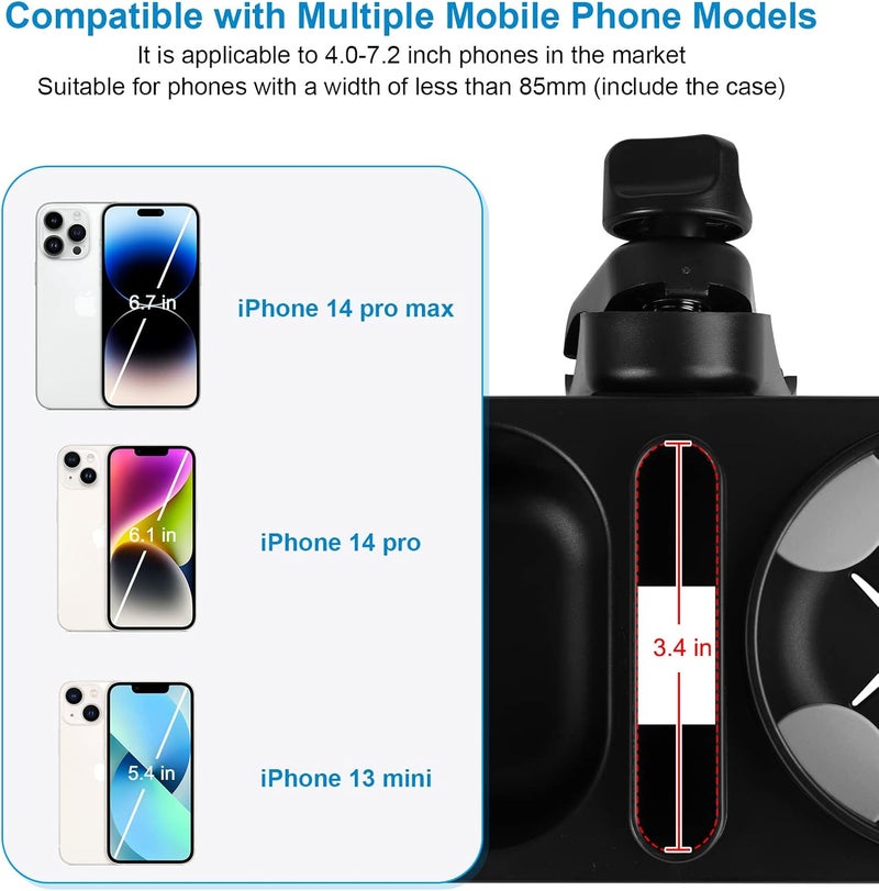 accmor Stroller Cup Holder with Tray, Universal Cup Holder Tray for Uppababy Nuna Doona Strollers, Bottle Drinks Holder for Stroller, Wheelchair, Walker - Image 5