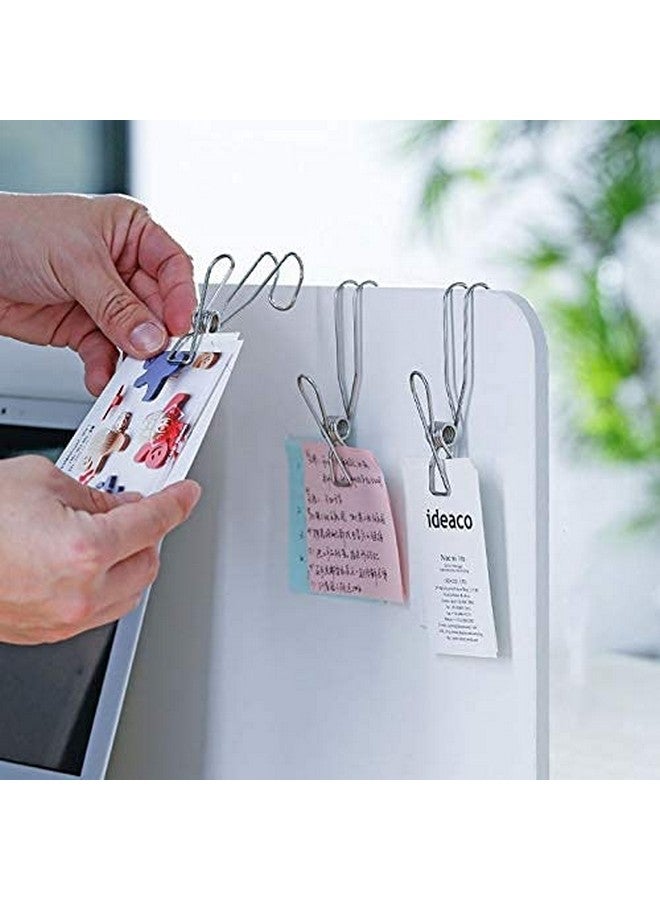 Iktu Stainless Steel Ordinary Note Pad Hook Clip Student Stationery Supplies Hanger Balcony Quilt Laundry Windproof Hanging Clamp Towel Holder (3 Pieces) - Image 3