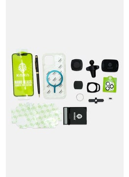 Kara 13 in 1 iPhone 15 Pro Max Screen Protector Gift Set, Black  - Image 3