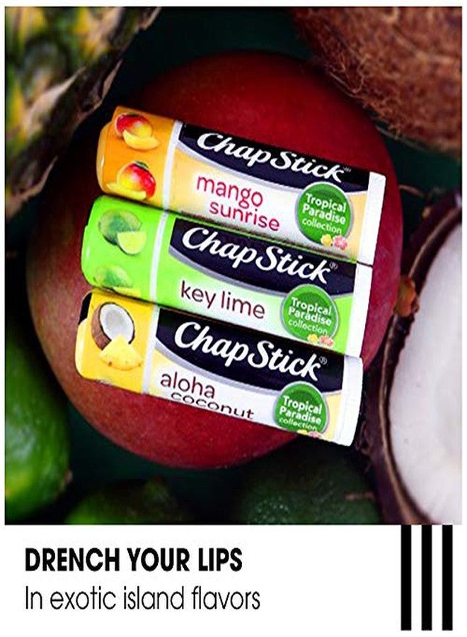 ChapStick Lip Care Bundle – Tropical Paradise Collection with Mango Sunrise, Key Lime, and Aloha Coconut Lip Balm, 0.15 Oz Ea (5 Piece Set) - Image 2