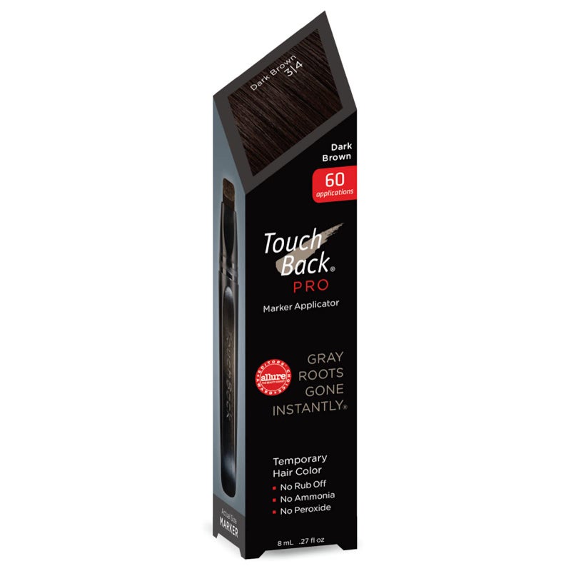 TouchBack Pro Gray Root Touch Up Marker Applicator - Real Hair Color - Dark Brown - Image 3