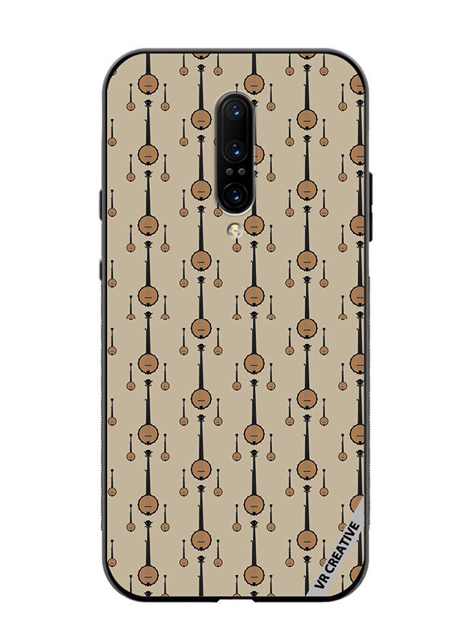VR CREATIVE Protective Case Cover For OnePlus 7 Pro Banjo Musical Design Multicolour - Image 1