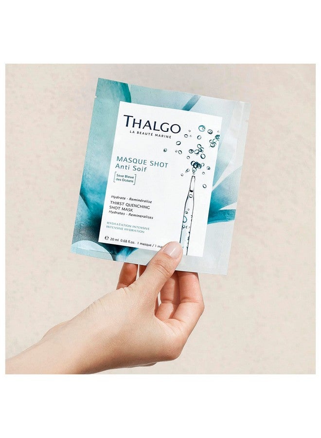 Thalgo Thalgo Marine Skincare Thirst Quenching Shot Mask Blue Ocean Sap And Hyaluronic Acid Face Mask 1Mask 20Ml 0.68 Fl. Oz. - Image 3