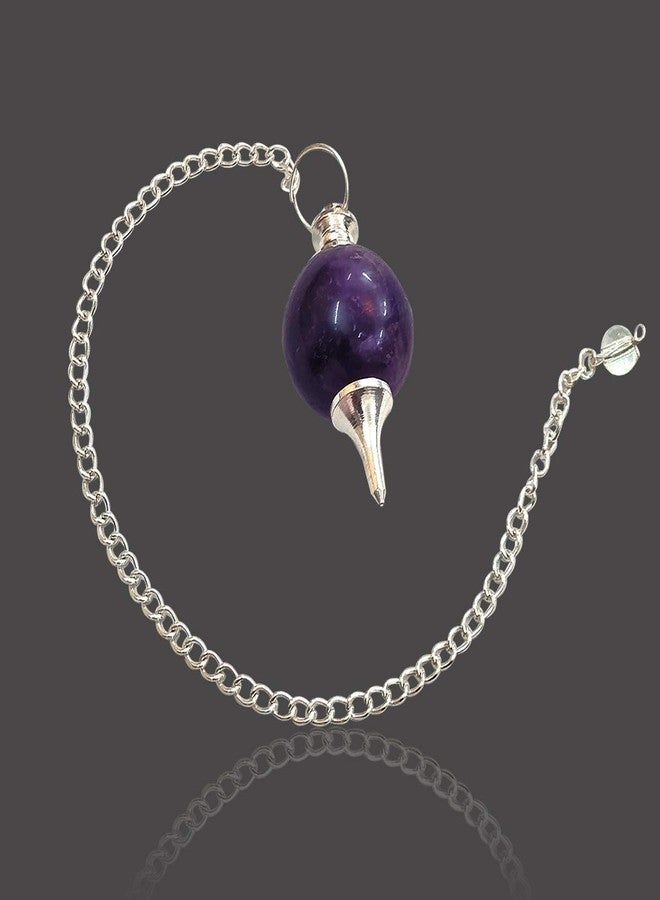 Reiki Crystal Products Amethyst Dowser Pendulum Crystal Stone Pendulum for Reiki Healing dowser Crystal Healing Pendulum (Color : Purple) - Image 3