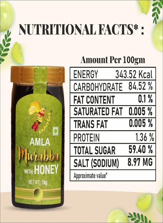 Superbee Amla Murabba with Honey 1 Kg | Rich in Vitamin C & Antioxidants | Natural Immunity Booster | Supports Digestion & Skin Health | Ayurvedic Tonic - Image 5