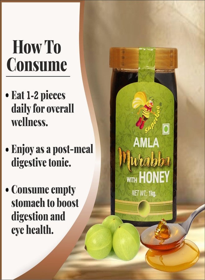 Superbee Amla Murabba with Honey 1 Kg | Rich in Vitamin C & Antioxidants | Natural Immunity Booster | Supports Digestion & Skin Health | Ayurvedic Tonic - Image 2