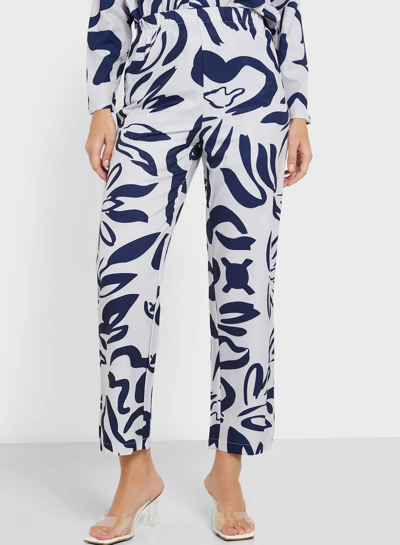 Khizana Printed Tunic & Pants Set