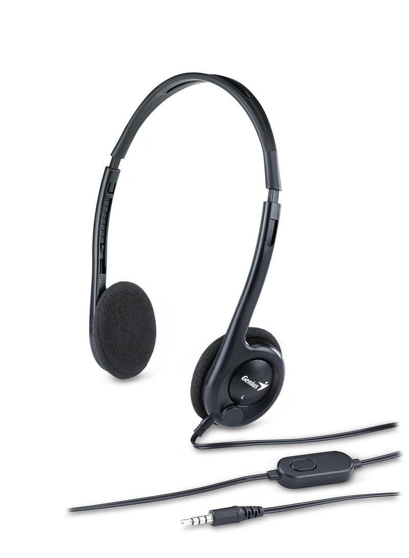 جينيس HS-M200C سماعة رأس للمكتب خفيفة الوزن مزودة بميكروفون لإلغاء الضوضاء للمكتب ومركز الاتصال - Image 1