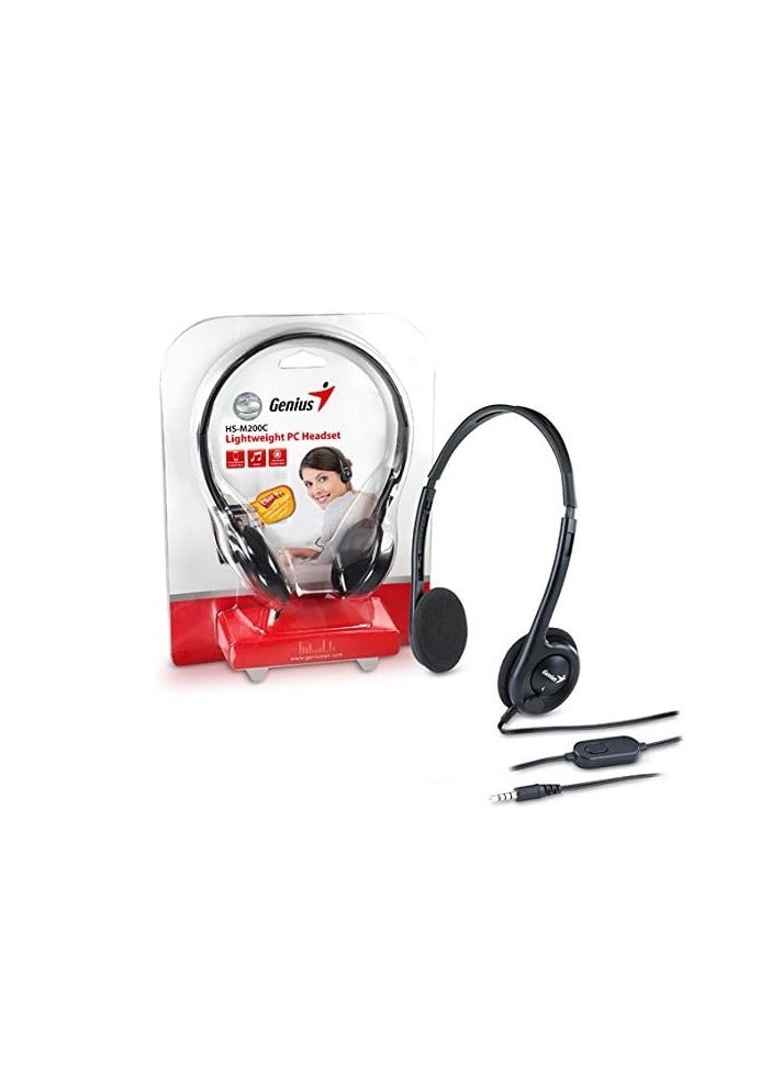 جينيس HS-M200C سماعة رأس للمكتب خفيفة الوزن مزودة بميكروفون لإلغاء الضوضاء للمكتب ومركز الاتصال - Image 3