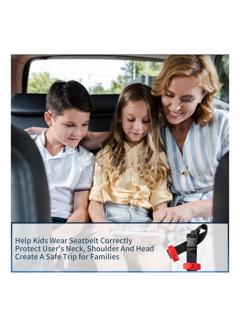 SYOSI Kids Seat Belt Adjuster, Protect Shoulders and Neck, with Seat Belt Adjuster with Clip and Position Lock, A Must Have Car Seat Belt Adjuster for Kids/Short Adults - Image 3