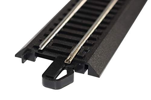 Bachmann Trains قطارات باخمان - نظام سكك حديدية E-Z TRACK بزاوية 18 بوصة مع جهاز إعادة السكك مع سلك (1/بطاقة) - سكة حديد من سبائك الصلب مع قاعدة سوداء - مقياس HO - Image 3