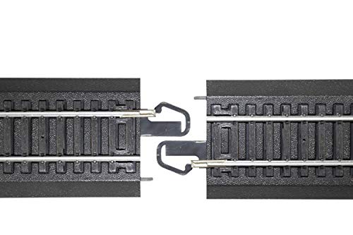 Bachmann Trains قطارات باخمان - نظام سكك حديدية E-Z TRACK بزاوية 18 بوصة مع جهاز إعادة السكك مع سلك (1/بطاقة) - سكة حديد من سبائك الصلب مع قاعدة سوداء - مقياس HO - Image 4