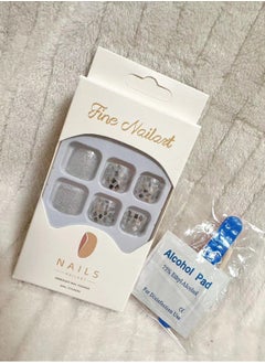 SYNSYB 24-Piece Short Square Press-on Toenails:Acrylic Fake Nails ,toe fake nails for Seamless Fit  - Image 5