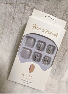 SYNSYB 24-Piece Short Square Press-on Toenails:Acrylic Fake Nails ,toe fake nails for Seamless Fit  - Image 4