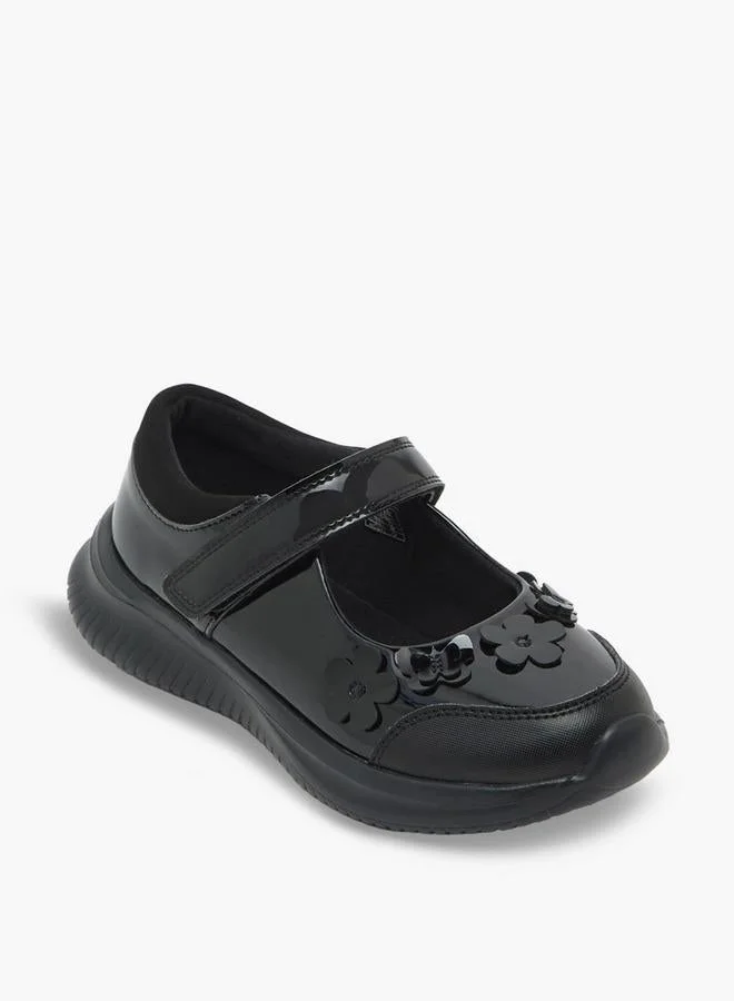 داش Girls Hook & Loop Mary Jane School Shoes
