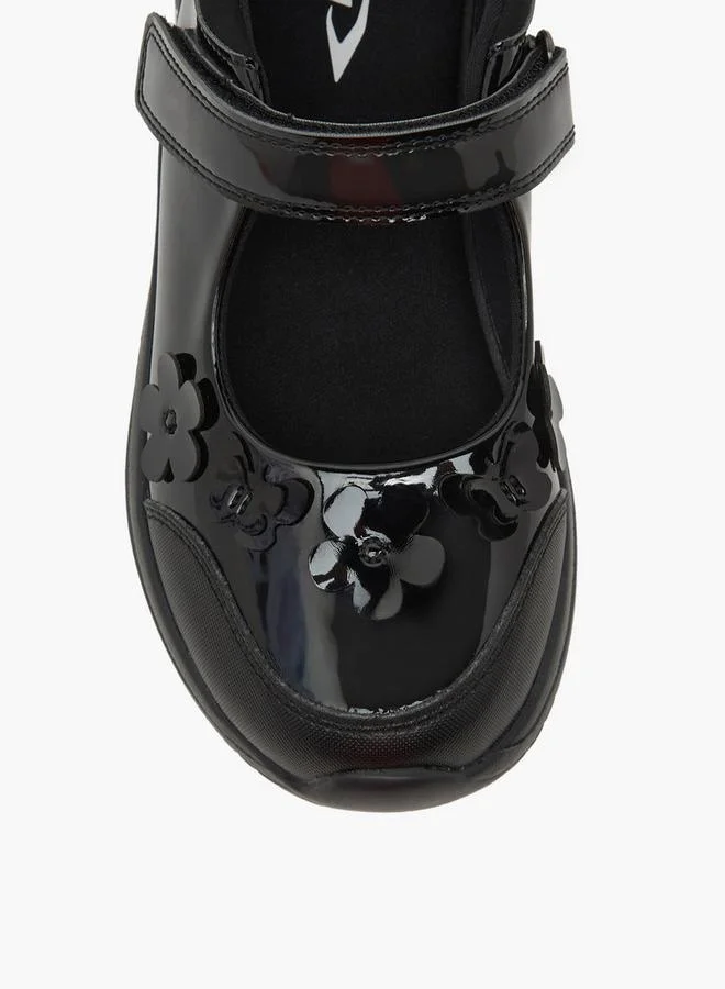 Dash BLACK Girls Hook & Loop Mary Jane School Shoes for Women | Best Price UAE