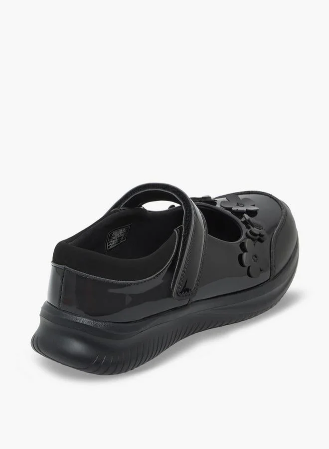 Dash BLACK Girls Hook & Loop Mary Jane School Shoes for Women | Best Price UAE