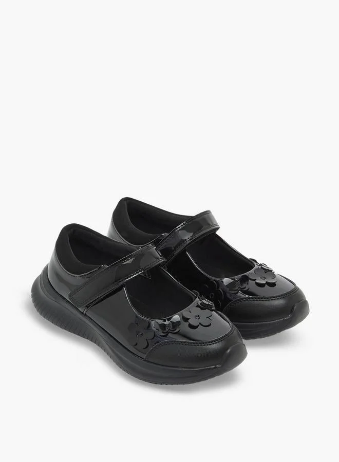 Dash BLACK Girls Hook & Loop Mary Jane School Shoes for Women | Best Price UAE