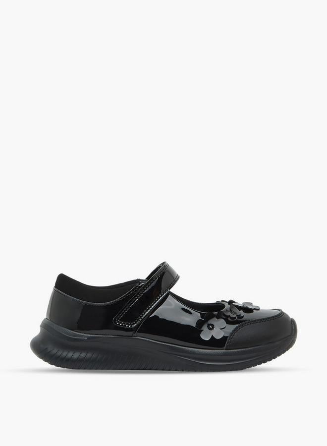 Dash Girls Hook & Loop Mary Jane School Shoes - Image 1