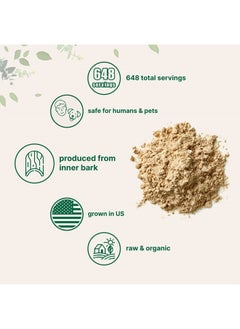 Micro Ingredients Organic Slippery Elm Bark Powder, 1 LB  - Image 3