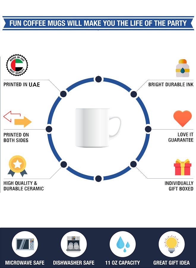 FORZA RAGAZZI Premium Quality Two Sided Printed Coffee Mug Tea Cup Burj Al Arab For Home Office Gift Kids Men Women - Image 2