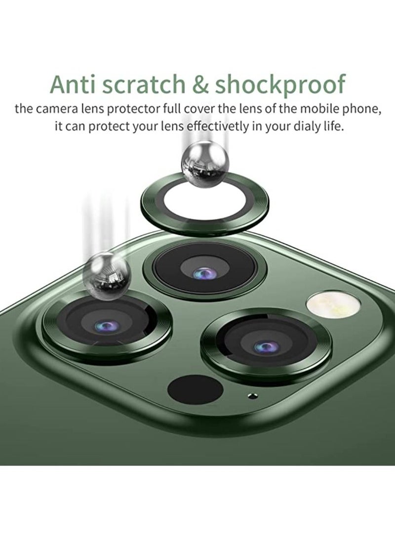 DIGI CORE iPhone 13 Pro Camera Lens Protector Compatible With Apple iPhone Keep Original Camera HD Glass iPhone 13 Pro Max Camera Lens Protector Green - Image 2