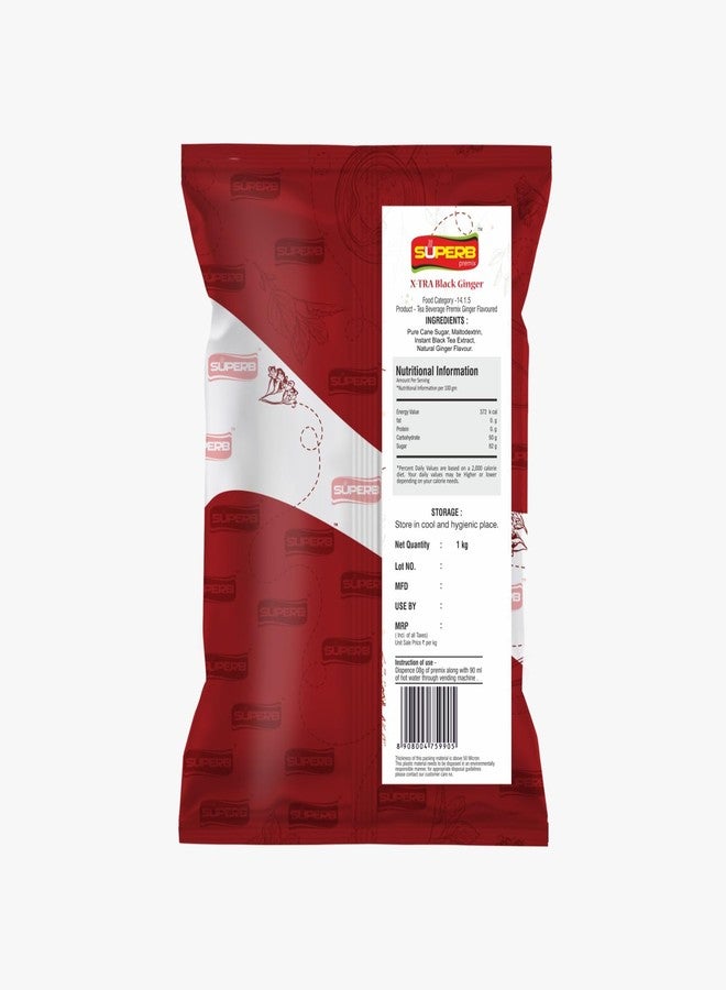 Superb Black Ginger with sugar Premix 1KG any time..anywhere Instant Black Premix Powder SUPERB (1) - Image 2