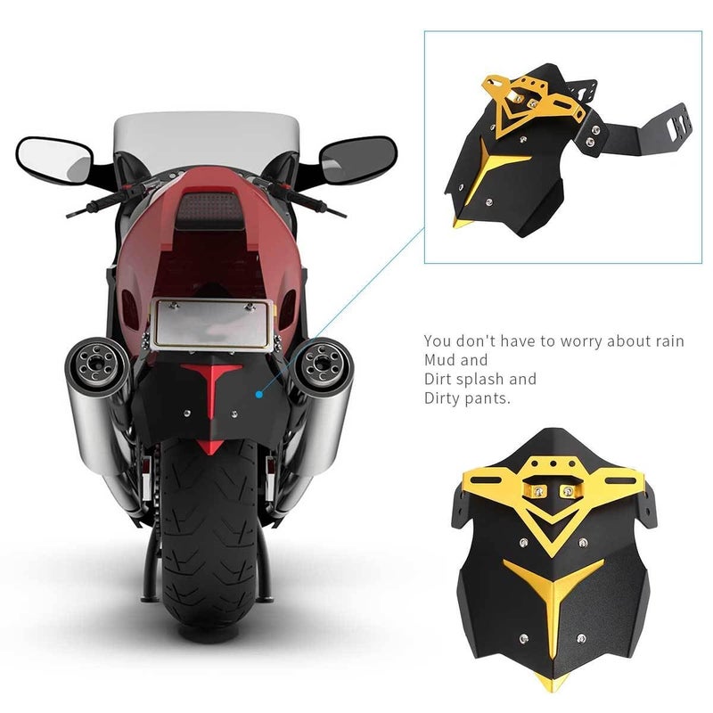 Gold Aluminum Alloy Motorcycle Rear Fender Mudguard for Off Road Dirt Bikes - Image 4