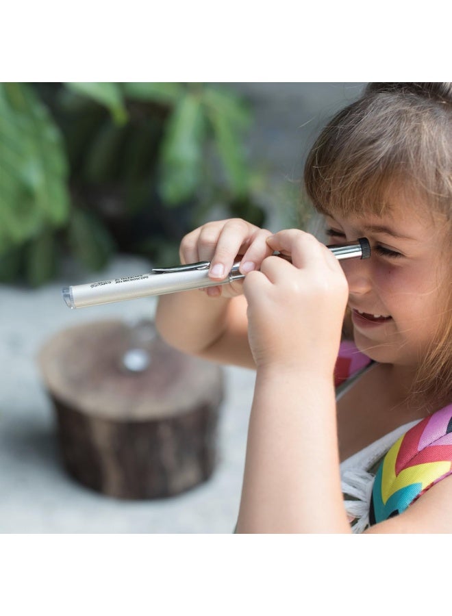 Educational Insights مجهر جيواسافاري الجيب التعليمي - مجهر محمول للأطفال، تلسكوب صغير للأطفال، ألعاب اكتشاف 2 في 1 يمكن أخذها في أي مكان، استكشاف في الهواء الطلق، هدايا STEM للأولاد والبنات من عمر 6 سنوات فما فوق - Image 2