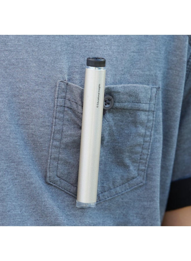 Educational Insights مجهر جيواسافاري الجيب التعليمي - مجهر محمول للأطفال، تلسكوب صغير للأطفال، ألعاب اكتشاف 2 في 1 يمكن أخذها في أي مكان، استكشاف في الهواء الطلق، هدايا STEM للأولاد والبنات من عمر 6 سنوات فما فوق - Image 3