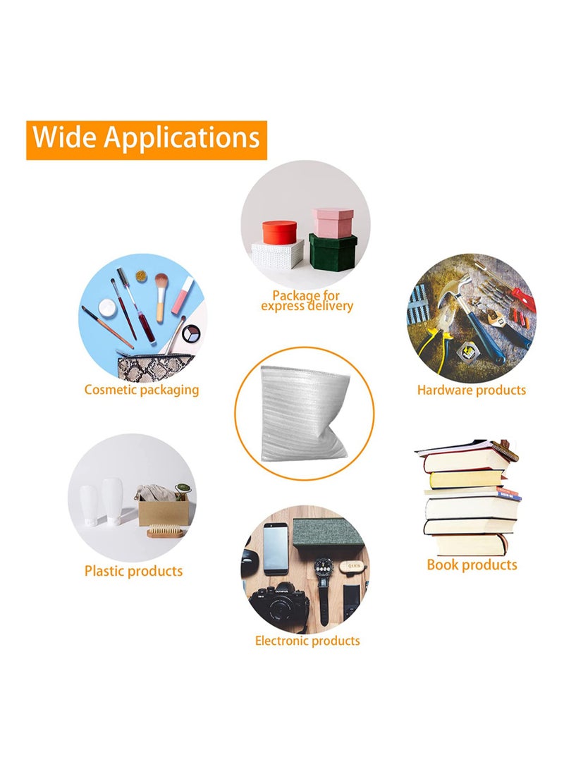 Zikra Cushion Foam Pouches Packing, 50Pcs Anti-Static Foam Wrap Pouches Packing Cushioning Supplies for Packing Shipping Box, Protecting Dishes Porcelain Glasses Plates Fragile Items(25x25cm) - Image 4